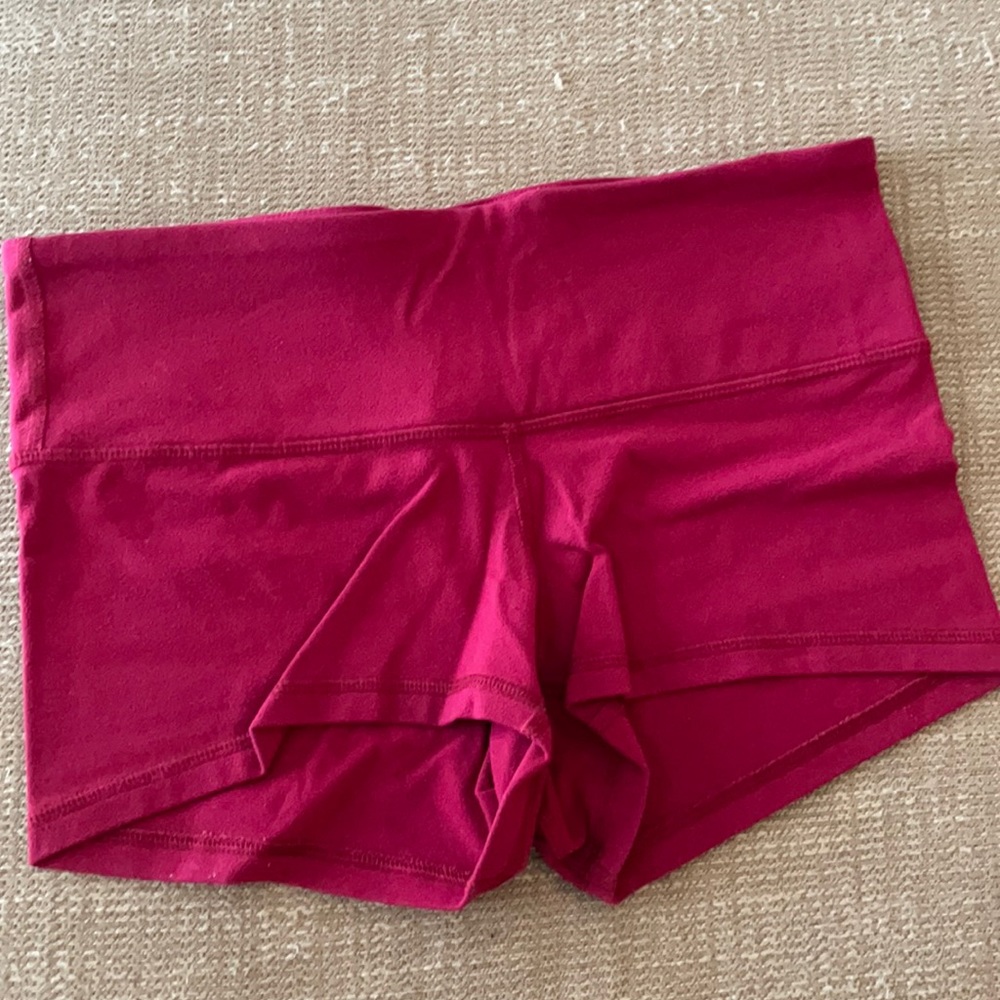 Lululemon Burgandy Boogie Shorts size 4